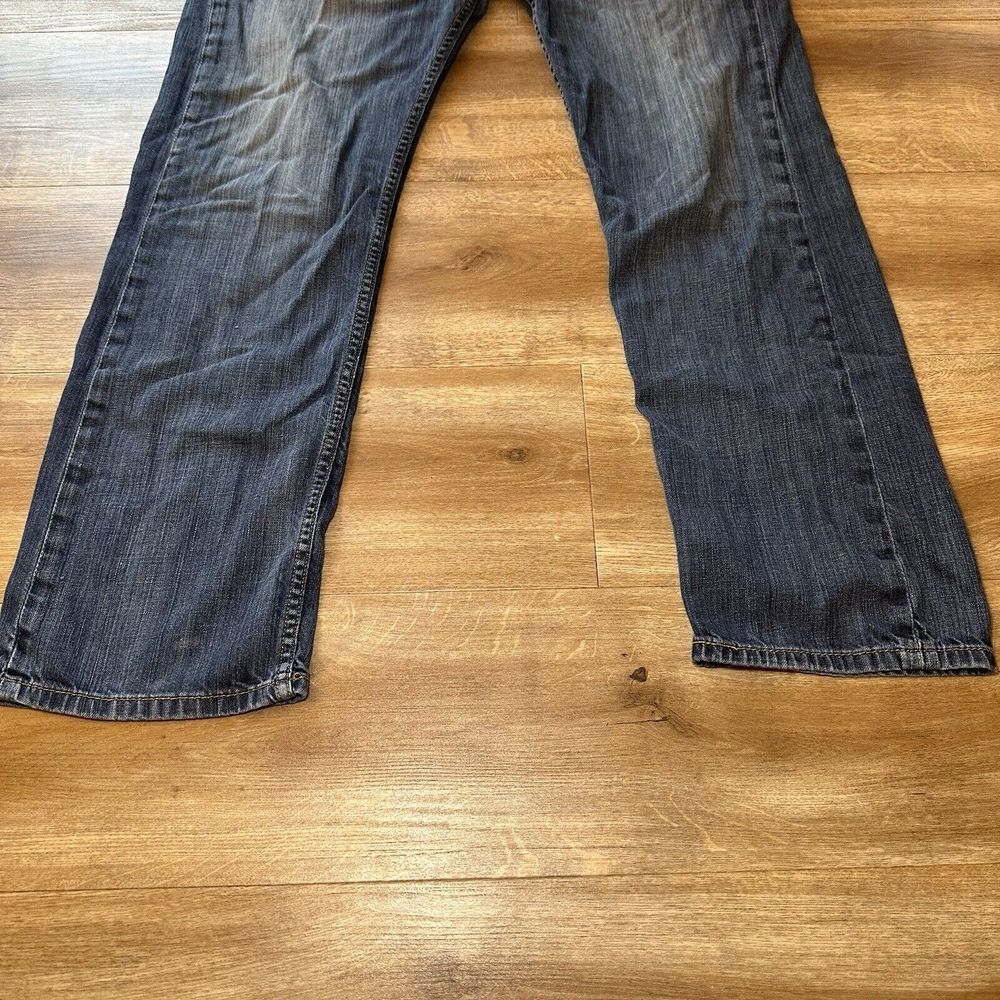 Levis 505 Jeans Mens 33X30 Blue Regular Fit Straight Leg Red Tab Med Wash Denim - Picture 3 of 11